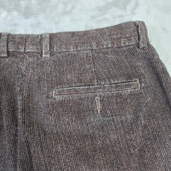 Eddie Bauer Mens Brown Corduroy Pants 34x30 Straight Cotton Vintage 90s Eclectic - Picture 8 of 8